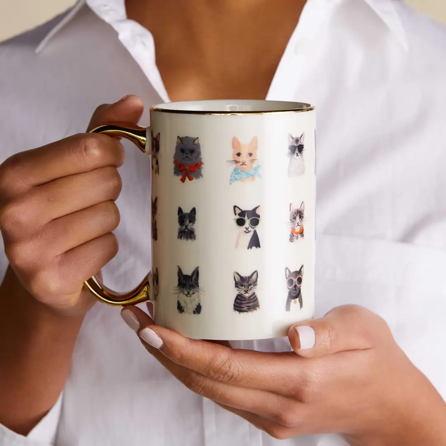 Cool Cats Porcelain Mug