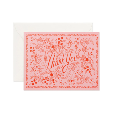 Rose Thank You Card