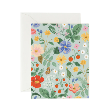 Strawberry Fields Card - Mint