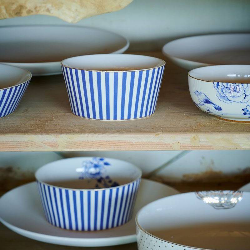 Royal Stripes Bowl - Blue