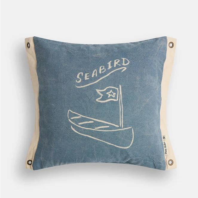 Seabird Cushion & Banner - Blue