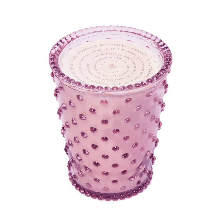 Hobnail Candle - Lychee