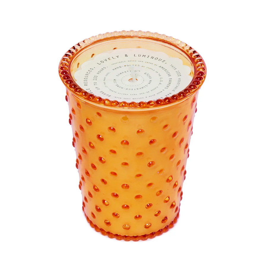 Hobnail Candle - Sicillian Orange