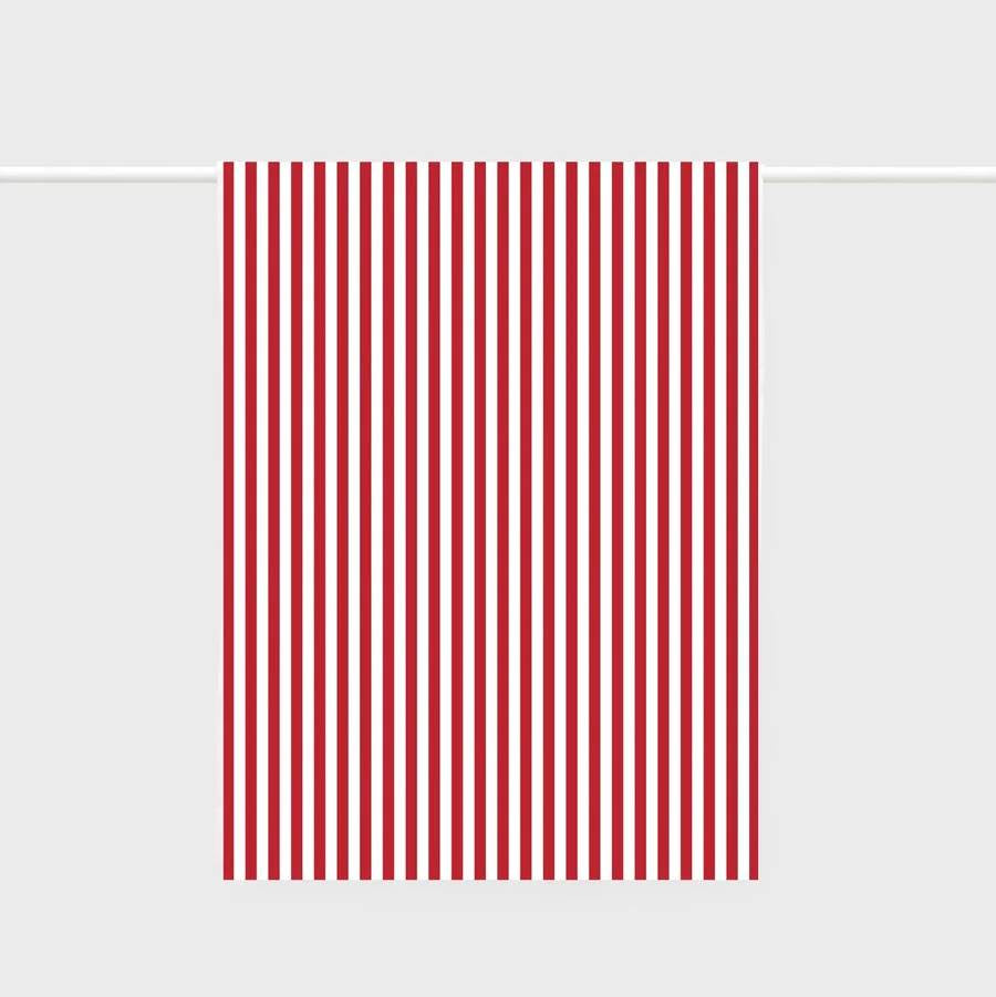 Tea Towel - Nautical Red Stripe