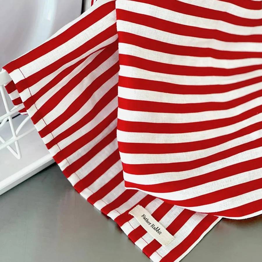 Tea Towel - Nautical Red Stripe