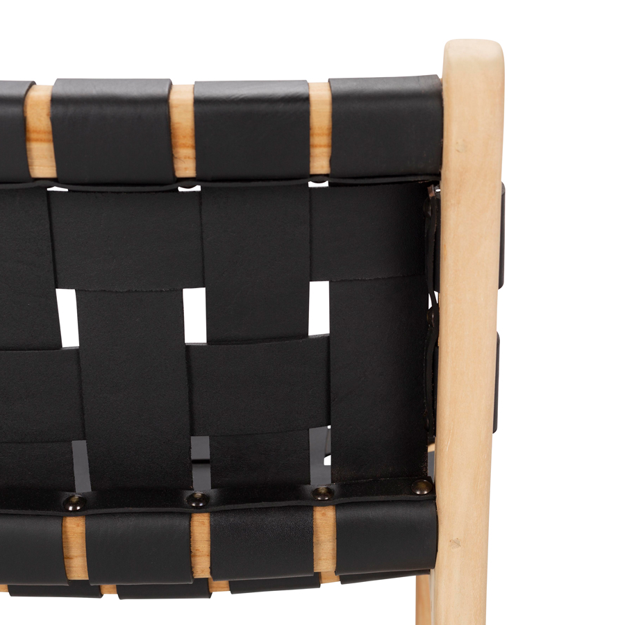 Tijuana Highback Barstool - Black