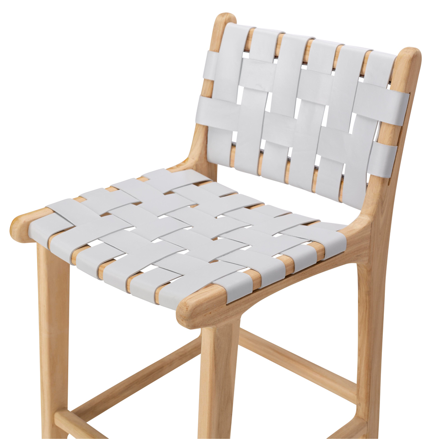 Tijuana Highback Barstool - Duck Egg