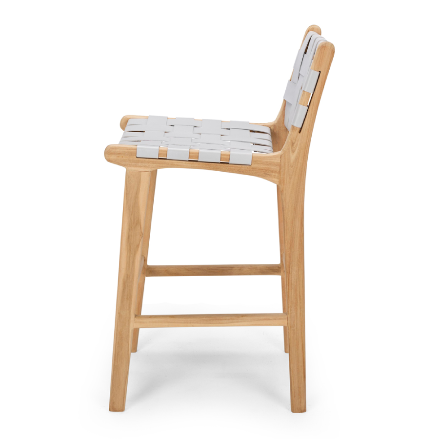 Tijuana Highback Barstool - Duck Egg