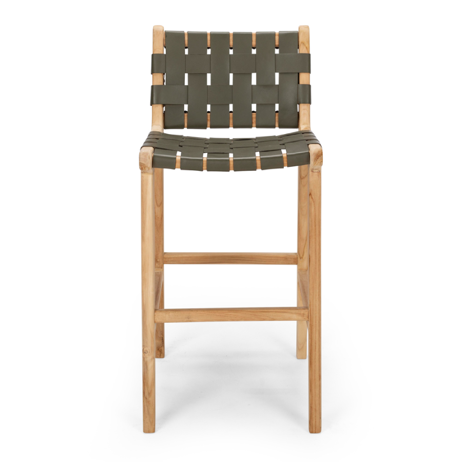 Tijuana Highback Barstool - Olive