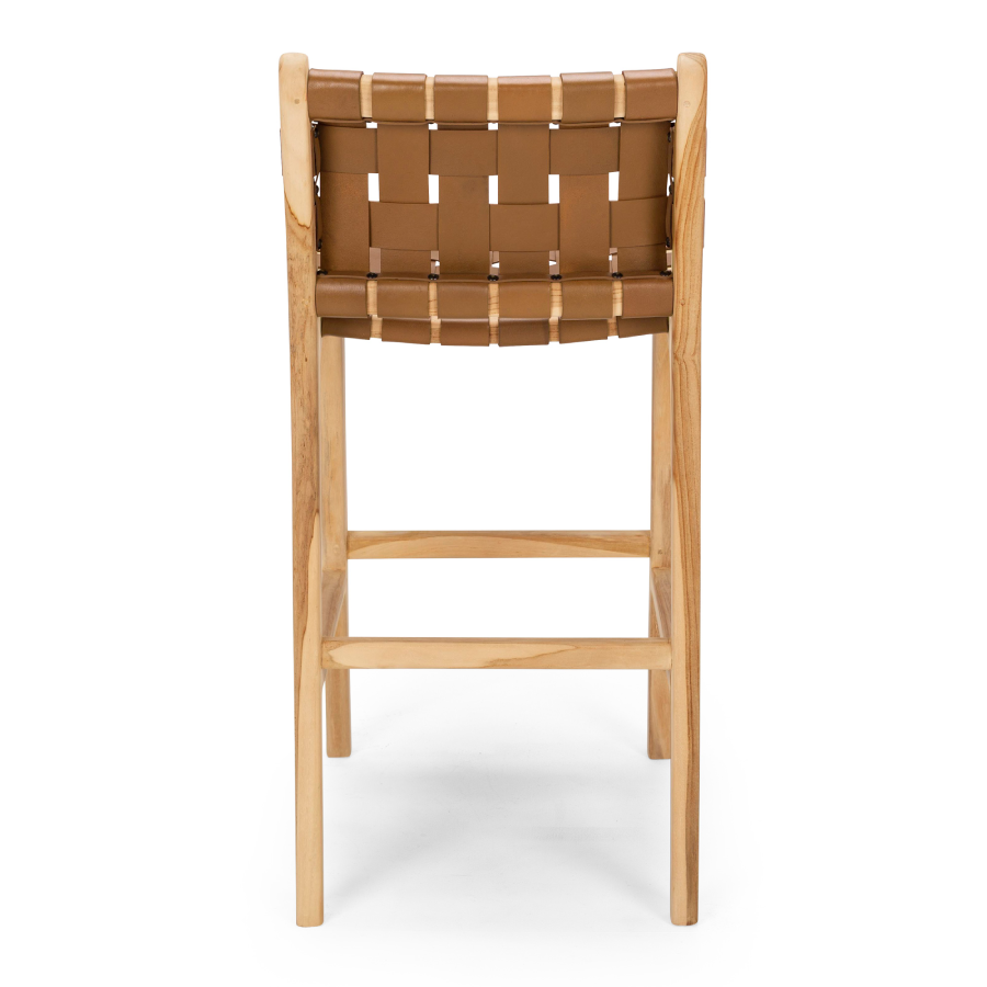 Tijuana Highback Barstool - Saddle