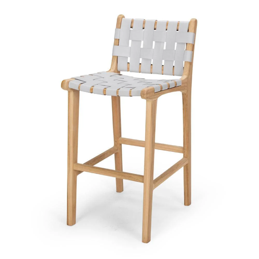 Tijuana Highback Barstool - Duck Egg