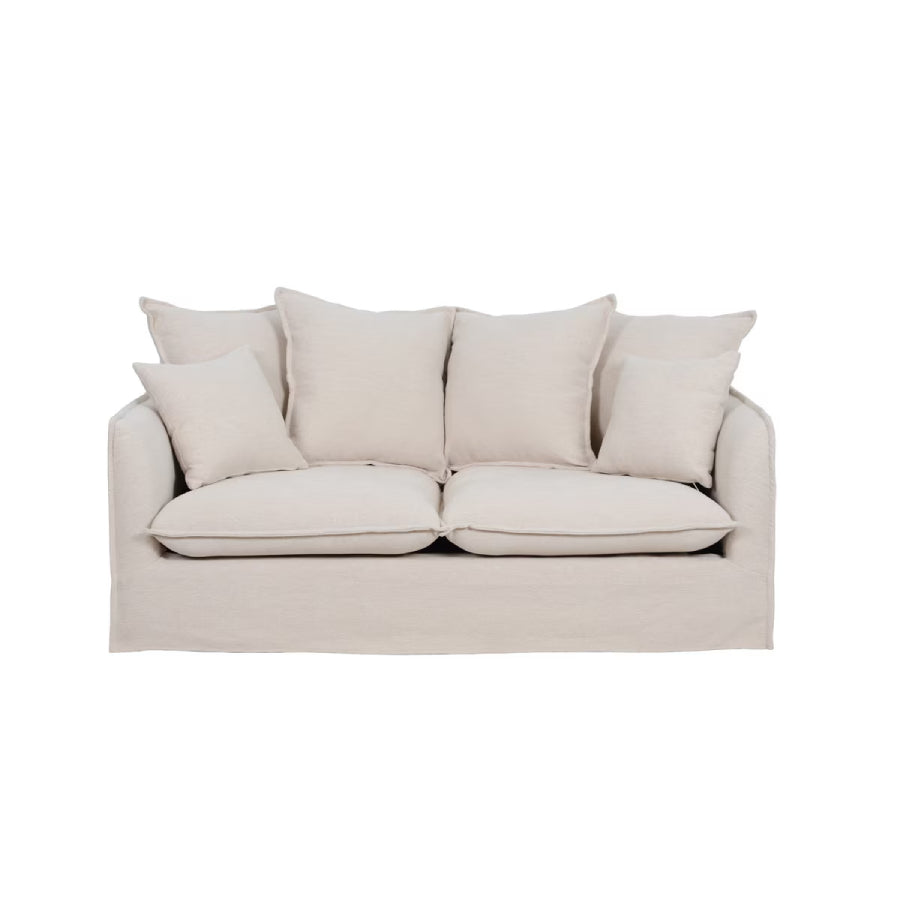 Waihi 2 Seat Slipcover Sofa - Almond