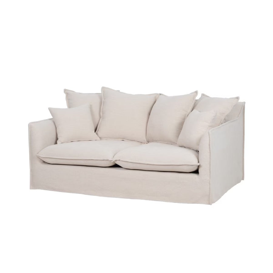 Waihi 2 Seat Slipcover Sofa - Almond