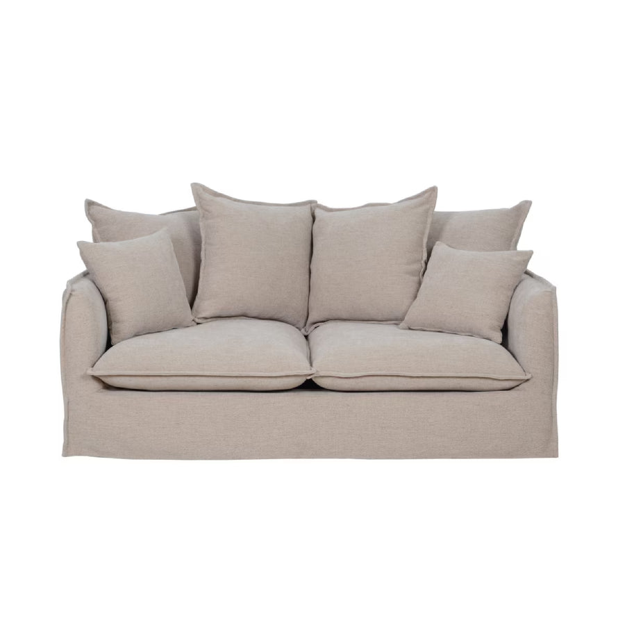 Waihi 2 Seat Slipcover Sofa - Hazelnut