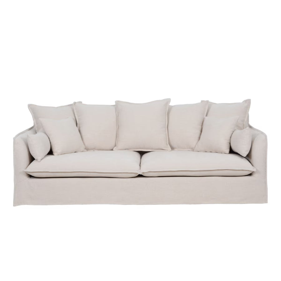 Waihi 3 Seat Slipcover Sofa - Almond