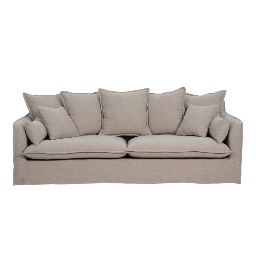 Waihi 3 Seat Slipcover Sofa - Hazelnut