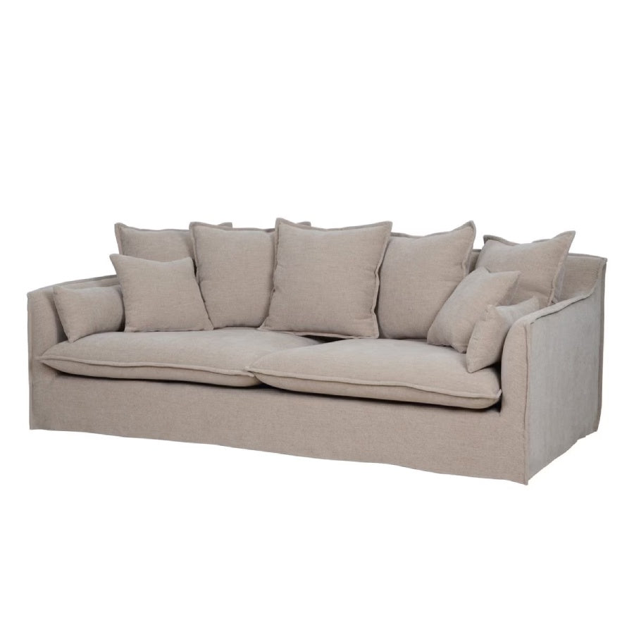 Waihi 3 Seat Slipcover Sofa - Hazelnut