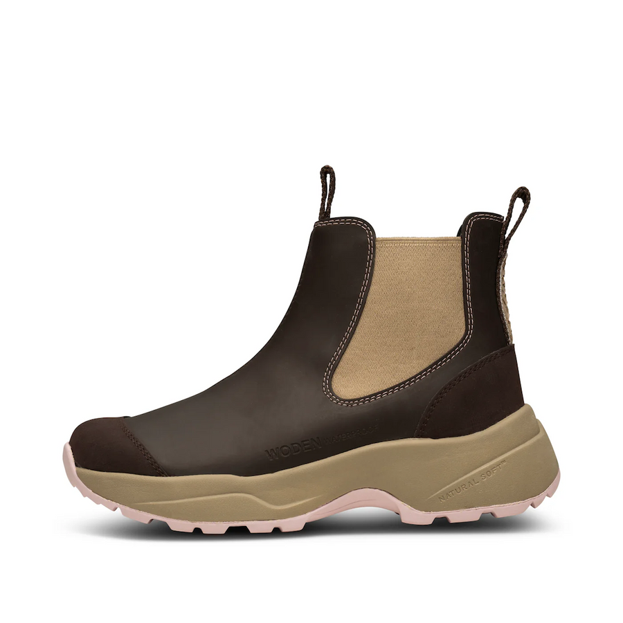 Siri Waterproof Boots - Chocolate/Light Lilac