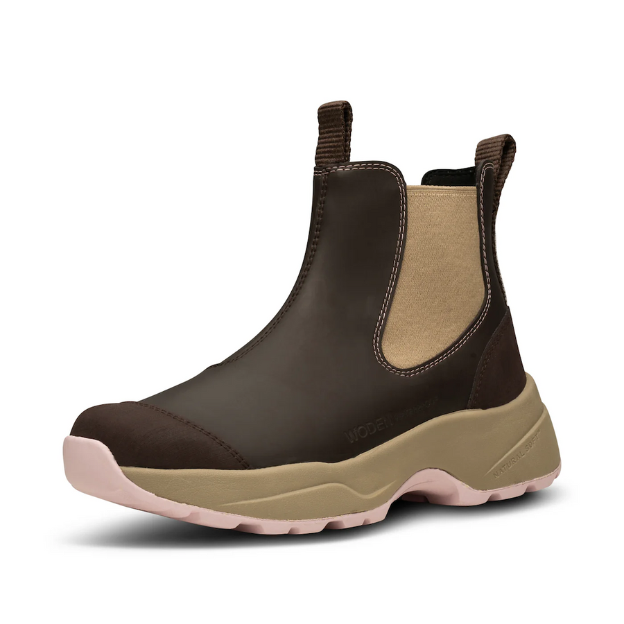 Siri Waterproof Boots - Chocolate/Light Lilac