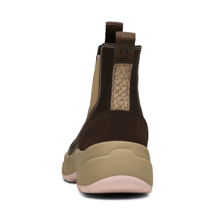 Siri Waterproof Boots - Chocolate/Light Lilac