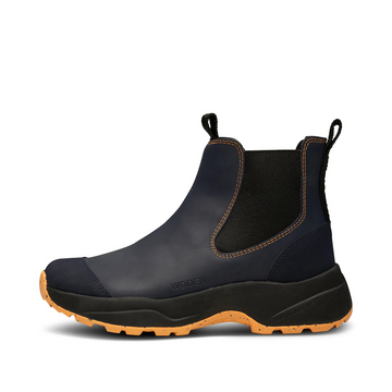 Siri Waterproof Boots - Dark Navy/Papaya