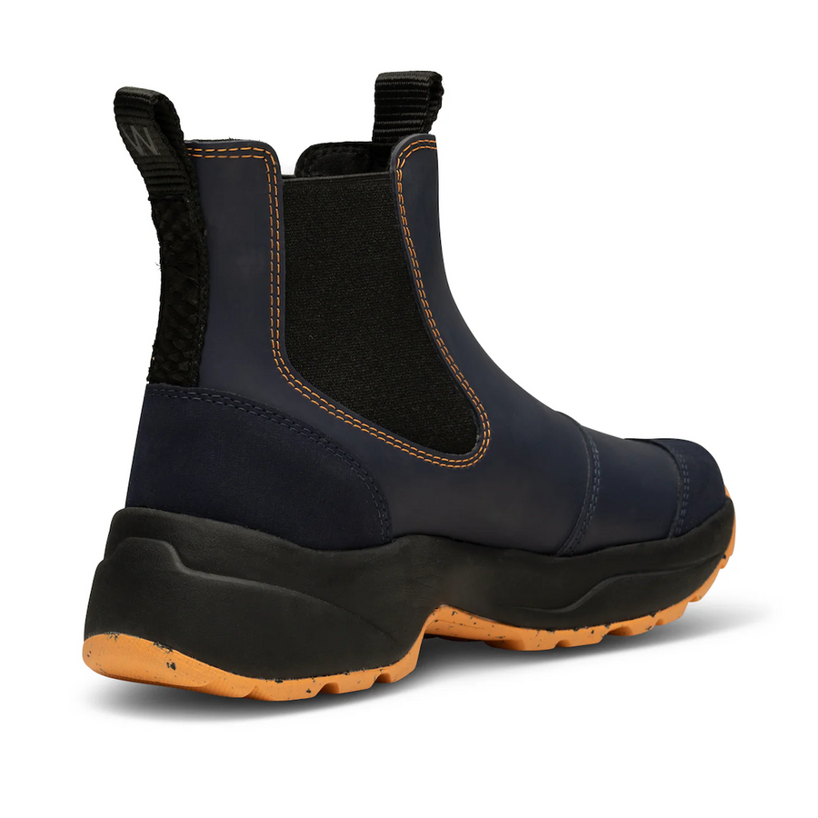 Siri Waterproof Boots - Dark Navy/Papaya