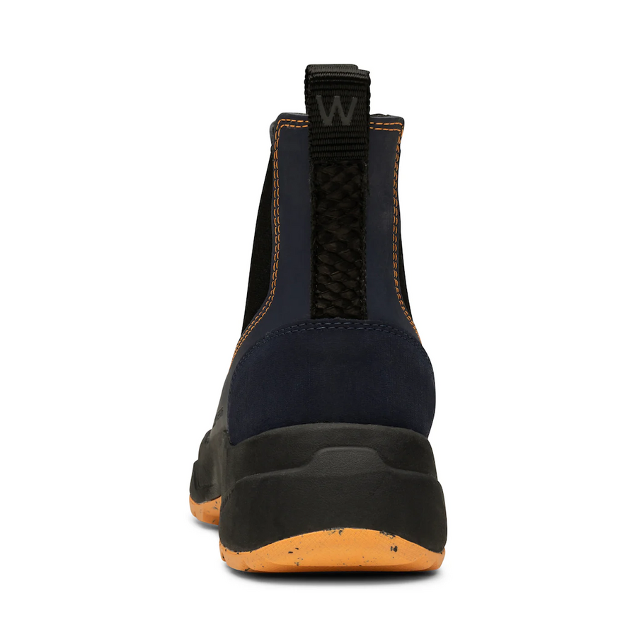 Siri Waterproof Boots - Dark Navy/Papaya