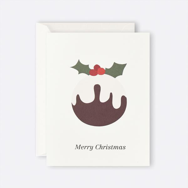 Christmas Card - Merry Christmas Pudding