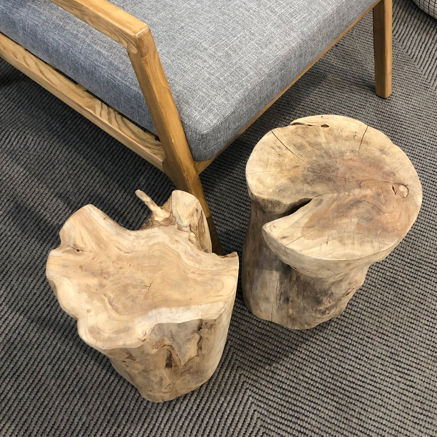 Teak Root Side Table - Round