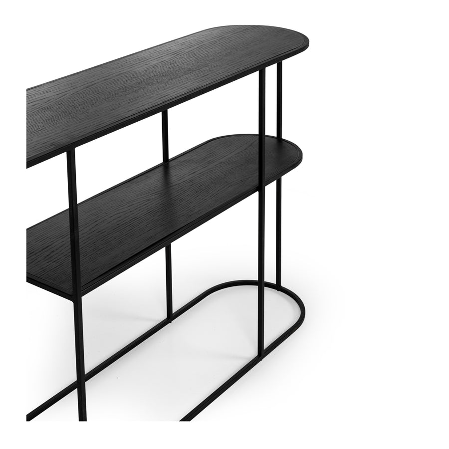 Pipi Console Table - Black Oak