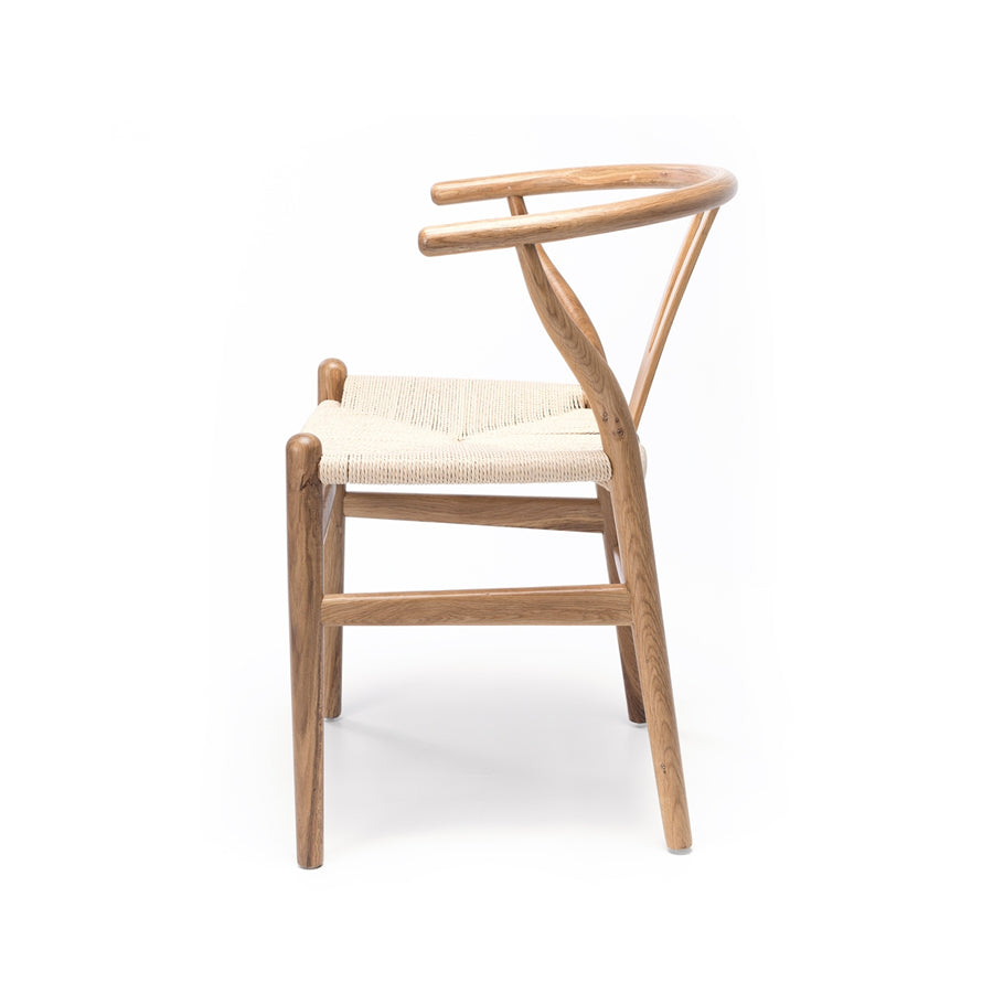 Wishbone Dining Chair - Oak with Natural Seat