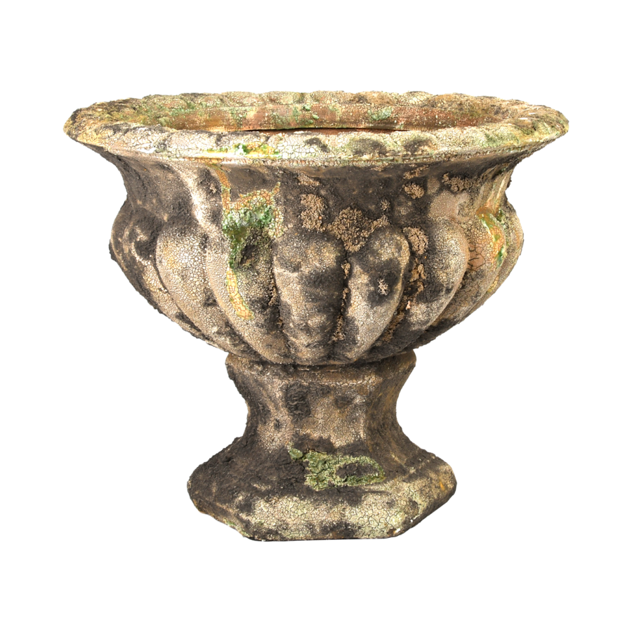 Aged Moss French Urn planter