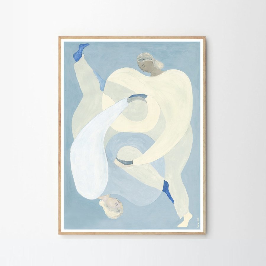 Hold You Print / Blue - 50 x 70cm